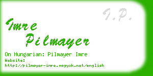 imre pilmayer business card